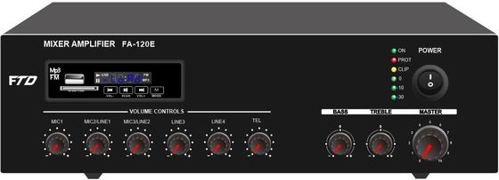 amplificateur de système de PA de 120W AC230V avec MP3 L'écart-type BT FM