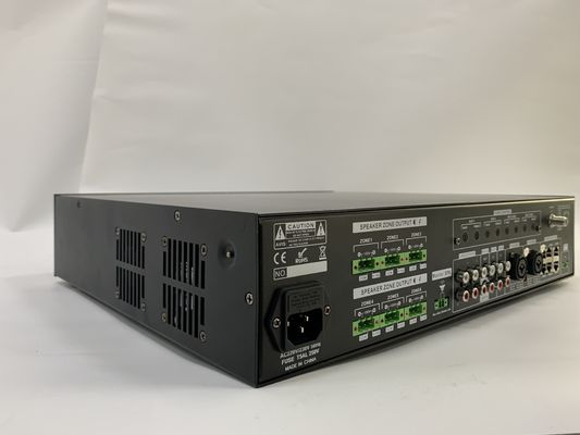 le système audio de PA de la Manche de l'amplificateur 6 de 6*120W Matrix a placé 70dB le rapport de s N