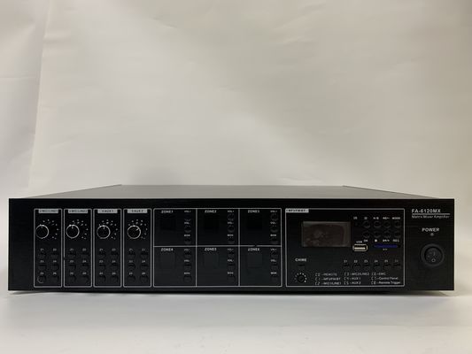 le système audio de PA de la Manche de l'amplificateur 6 de 6*120W Matrix a placé 70dB le rapport de s N