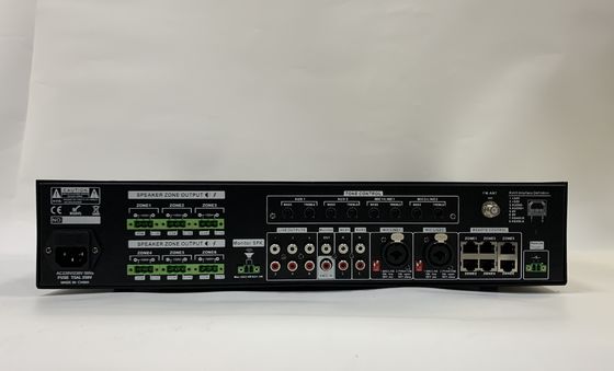 le système audio de PA de la Manche de l'amplificateur 6 de 6*120W Matrix a placé 70dB le rapport de s N