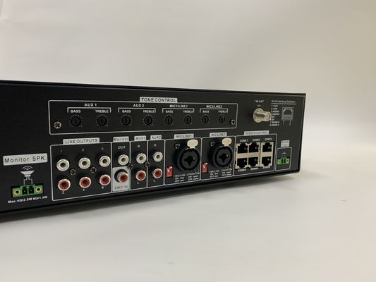 le système audio de PA de la Manche de l'amplificateur 6 de 6*120W Matrix a placé 70dB le rapport de s N