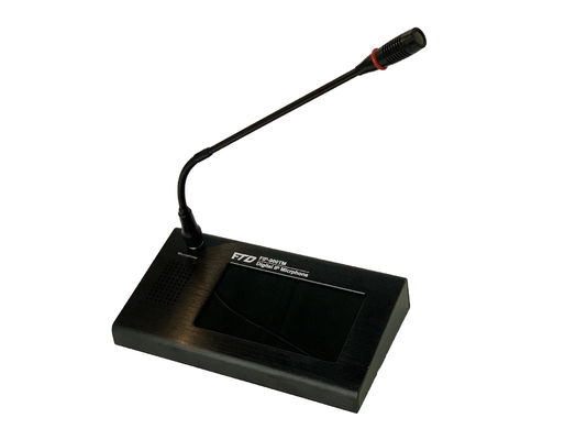 L'IP à distance d'écran tactile d'affichage à cristaux liquides du système 7in de PA de réseau d'IP de C.C 24V de FTD a basé le microphone