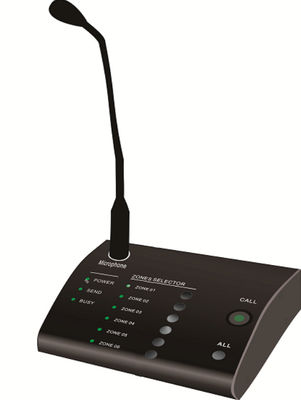 Microphone de zone de l'extérieur 6 d'amplificateur de système de PA de RS485 600m jusqu'à 8 unités
