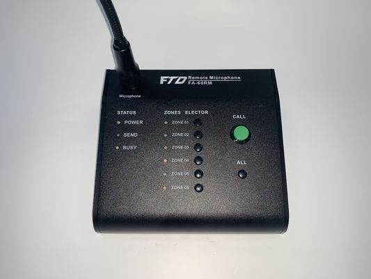 Microphone de zone de l'extérieur 6 d'amplificateur de système de PA de RS485 600m jusqu'à 8 unités