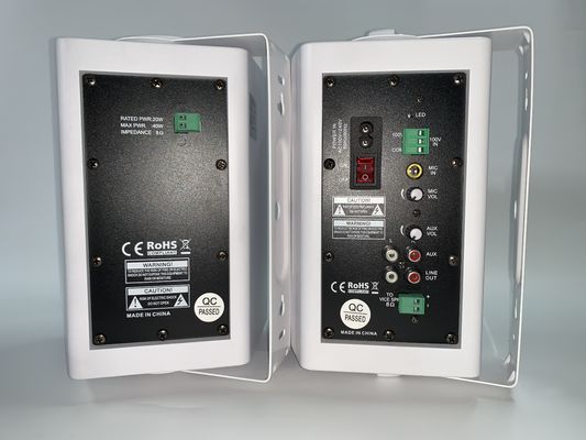 haut-parleur actif blanc de bâti de mur de haut-parleurs de système de la PA 30w+30w