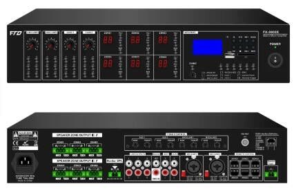 Nouveau 19&quot; arrivé amplificateur de mélangeur de Matrix de taille de support avec USB/SD/FM/BT