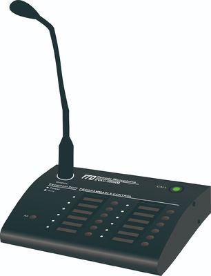 Système de pagination à distance d'évacuation de voix numérique de microphone de zone du produit de système d'alarme 12