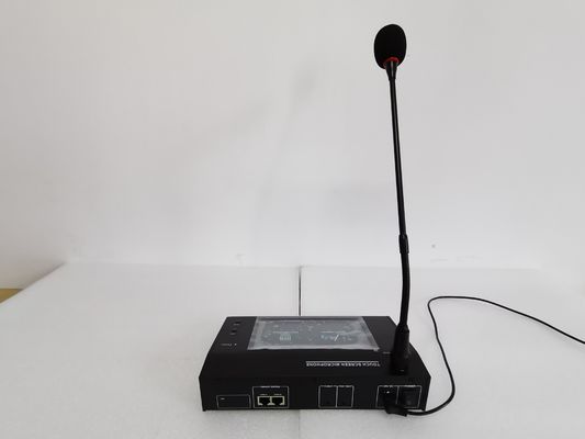 Microphone de pagination à distance d'écran tactile de système sans fil de col de cygne d'évacuation de voix de capacité de 120 zones