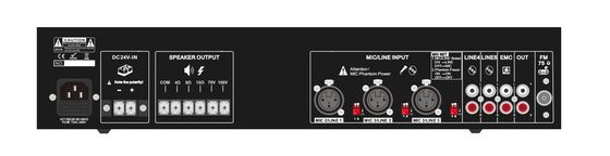 Amplificateur de système de sonorisation 19&quot; noir THD