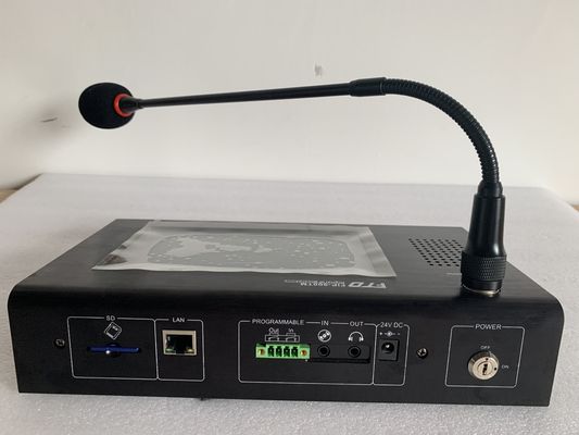 Microphone à distance de Sreen de contact de système de PA de réseau d'IP de C.C 24v