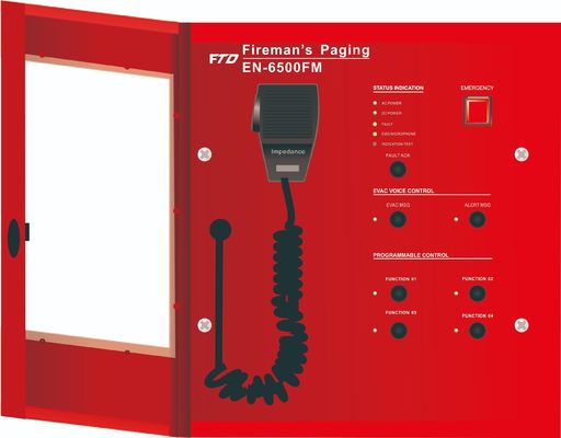 Microphone de pagination de pompier de secours de Poe d'alarme de voix de système d'évacuation de voix numérique