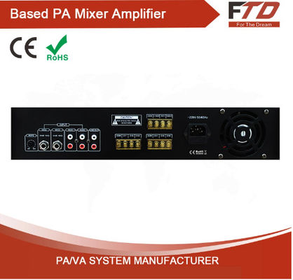 amplificateur audio de système de PA d'amplificateur de la zone 3500w de l'économie 6 d'amplificateur de mélangeur de puissance