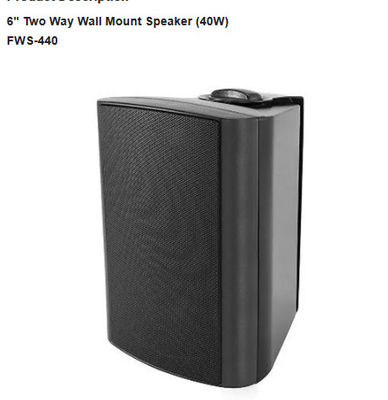4 haut-parleurs de bâti de mur de système de PA de haut-parleur 6&quot; haut-parleur bi-directionnel de bâti de mur (40W)